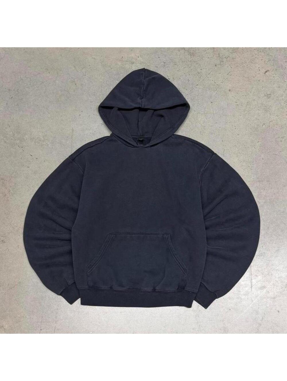 SKIMS Cotton Fleece Classic Pullover Hoodie Size XS Black Cropped Sweatshirt $88